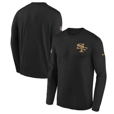  San Francisco 49ers Nike Youth Rivalries Collection Sideline Legend Dri-FIT Long Sleeve T-Shirt - Black
