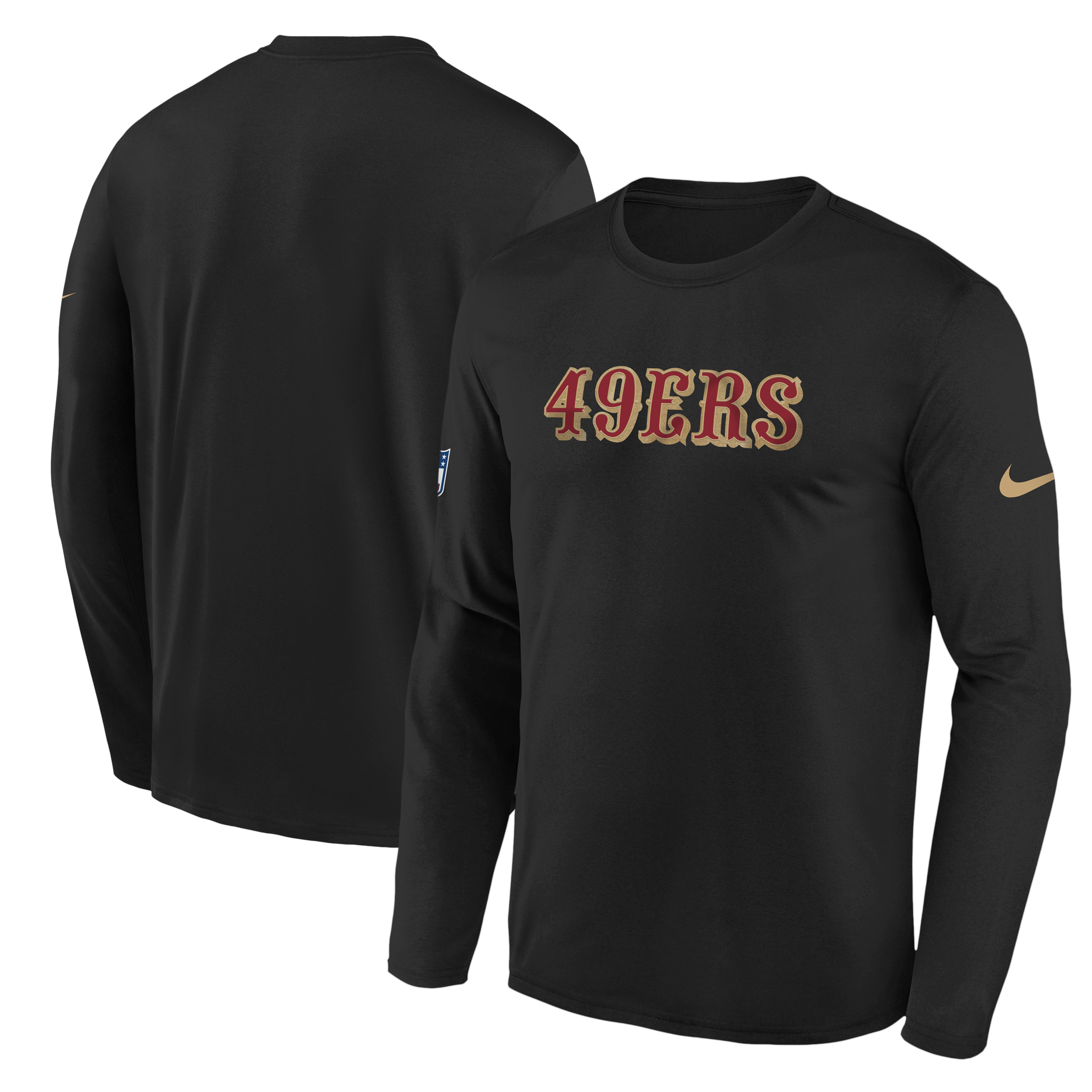 Youth Nike  Black San Francisco 49ers Rivalries Collection Sideline Legend Long Sleeve T-Shirt