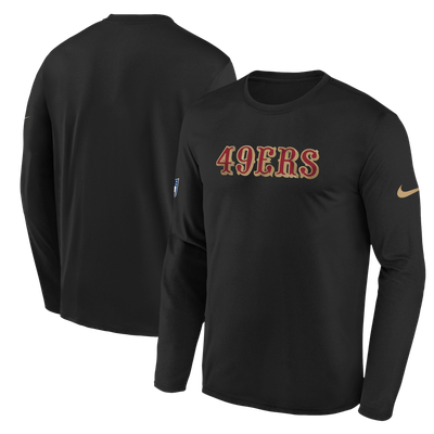  San Francisco 49ers Nike Youth Rivalries Collection Sideline Legend Long Sleeve T-Shirt - Black