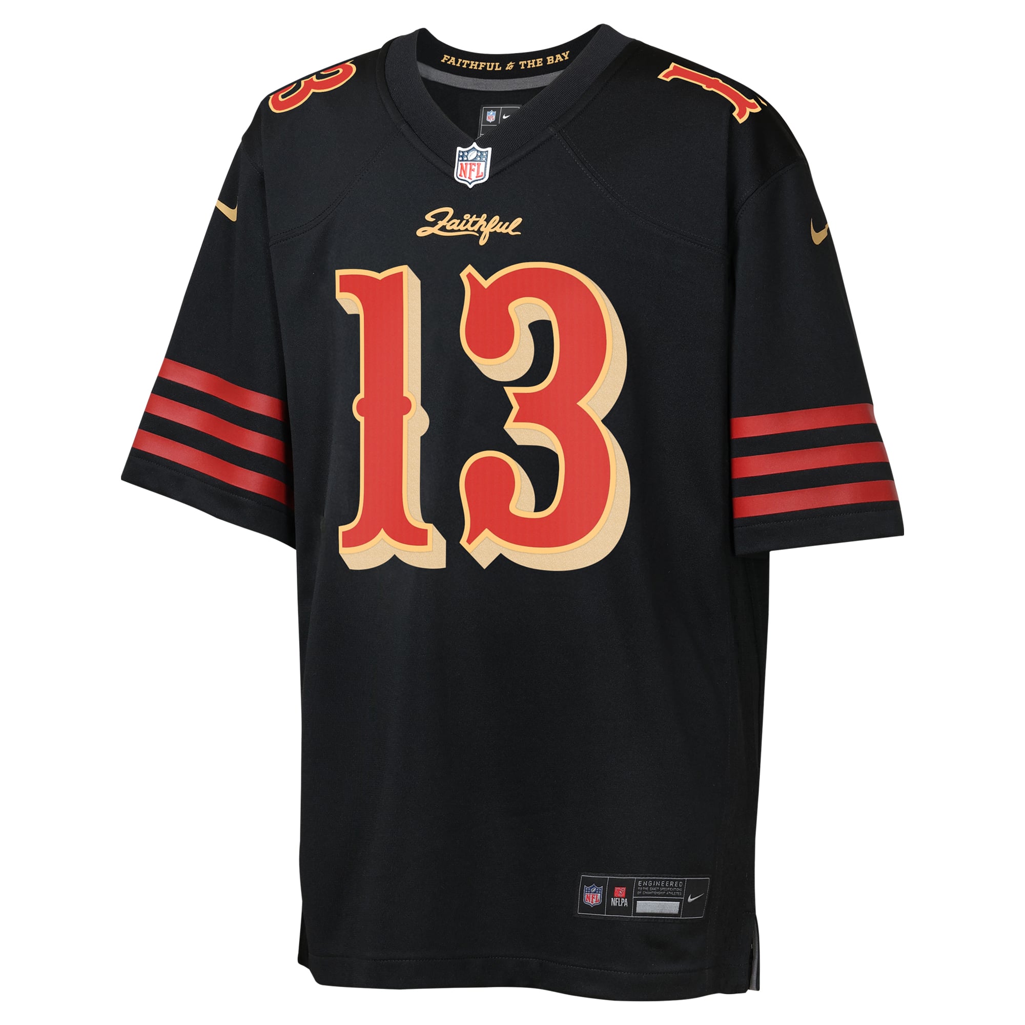 Maillot de match Nike Brock Purdy noir la collection Rivalries des 49ers San Francisco pour jeunes