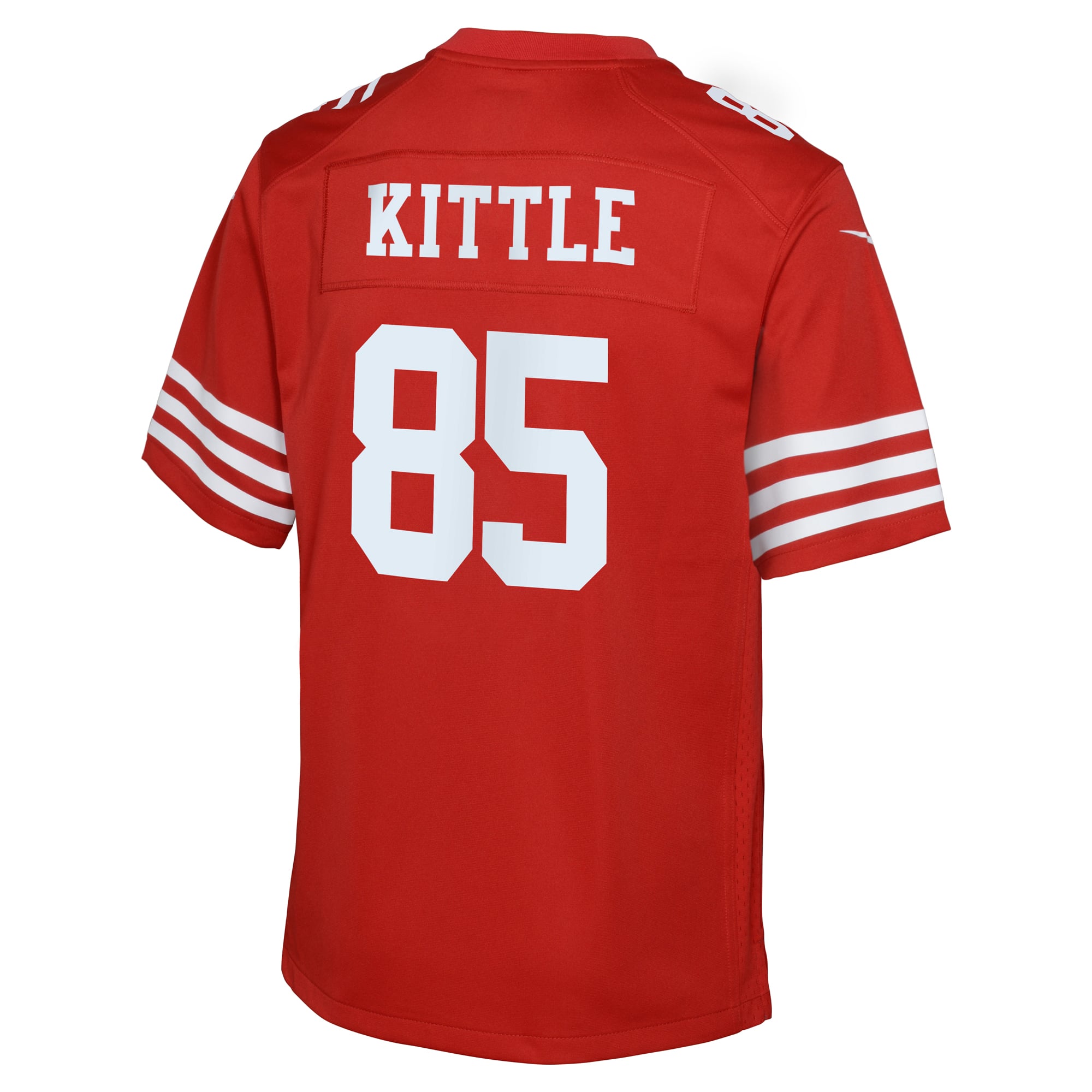 Youth Nike George Kittle Scarlet San Francisco 49ers 80th Anniversary Game Jersey
