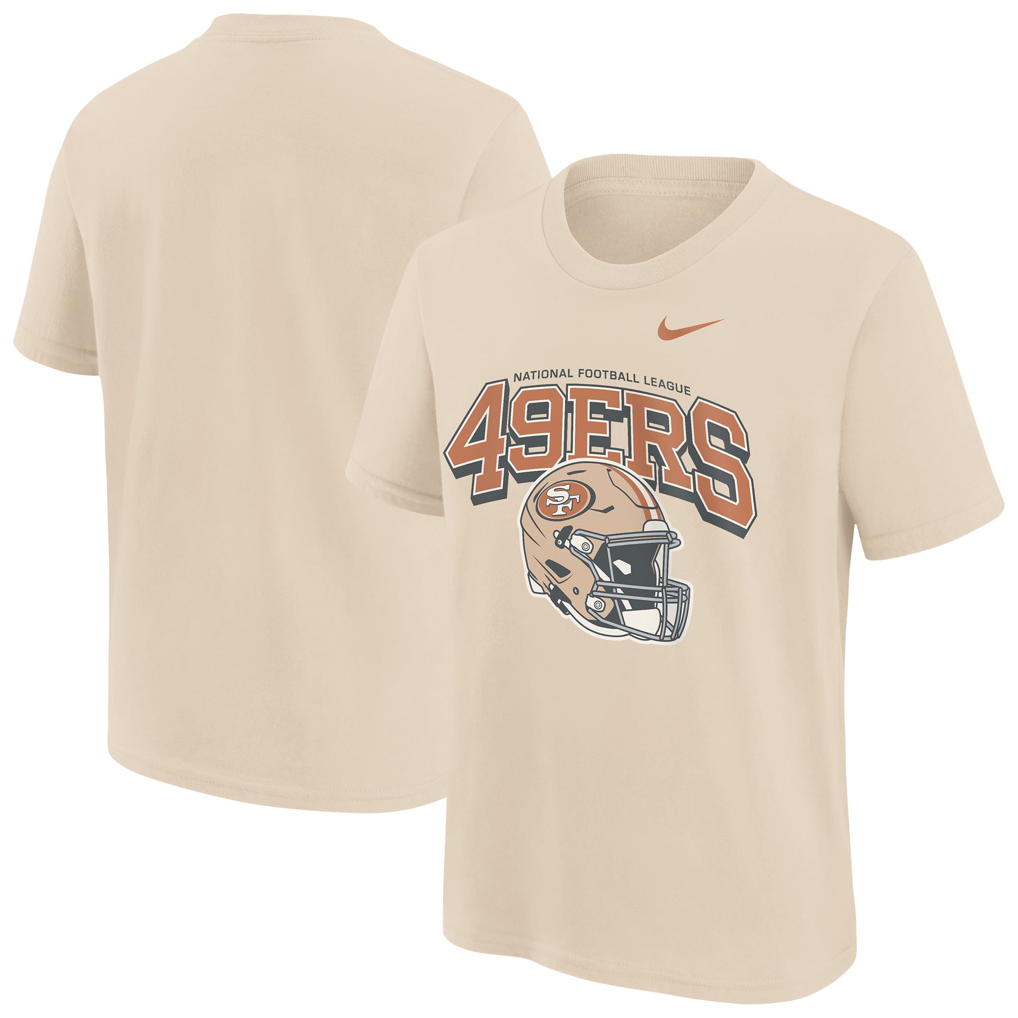Youth Nike Natural San Francisco 49ers Vintage Mod Easy Lane T-Shirt
