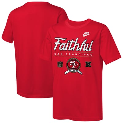  San Francisco 49ers Nike Youth Hometown Rewind Slub Dri-FIT T-Shirt - Scarlet