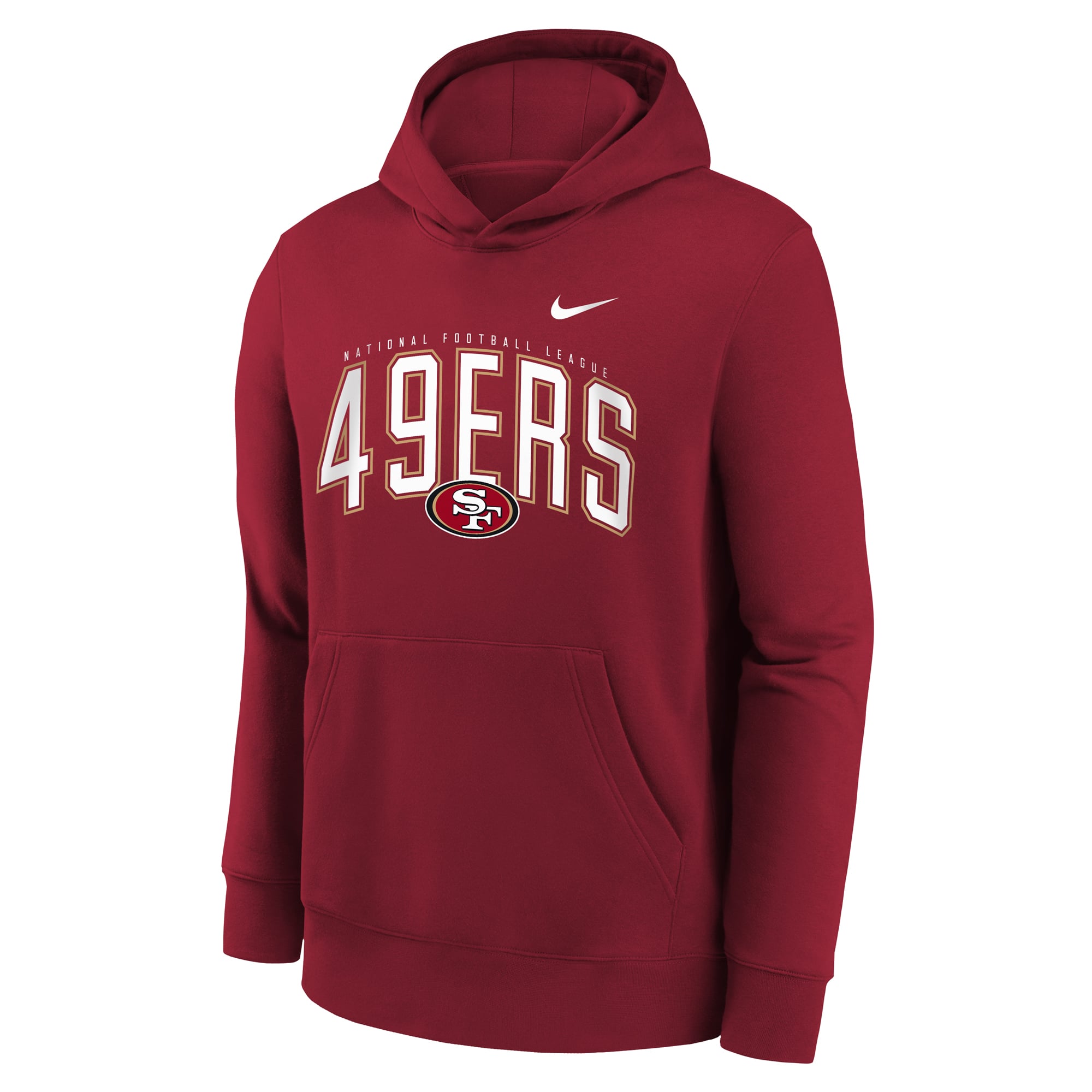 Sweat à capuche en polaire Nike Scarlet San Francisco 49ers pour enfant