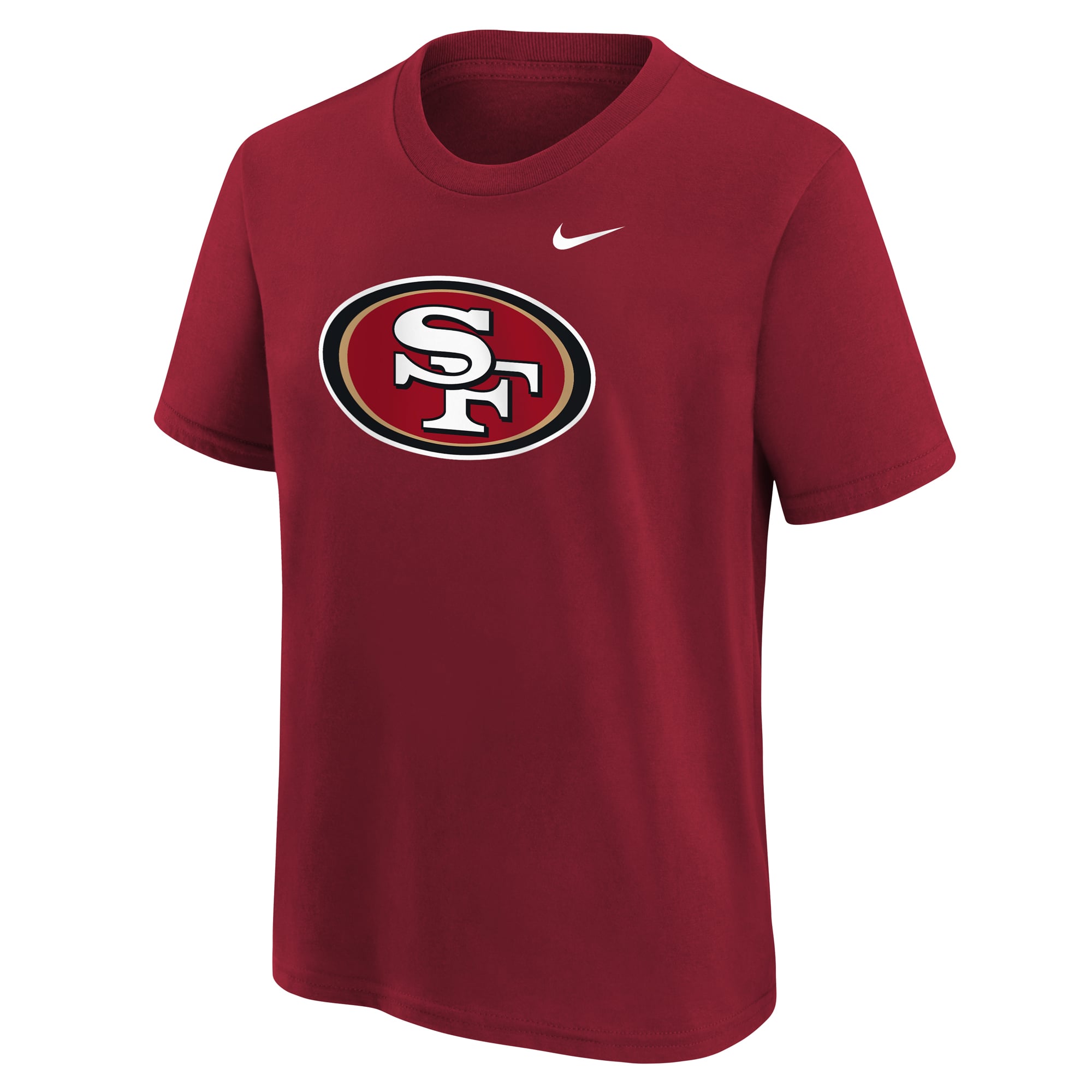 T-shirt Nike Scarlet pour enfant avec logo des 49ers de San Francisco