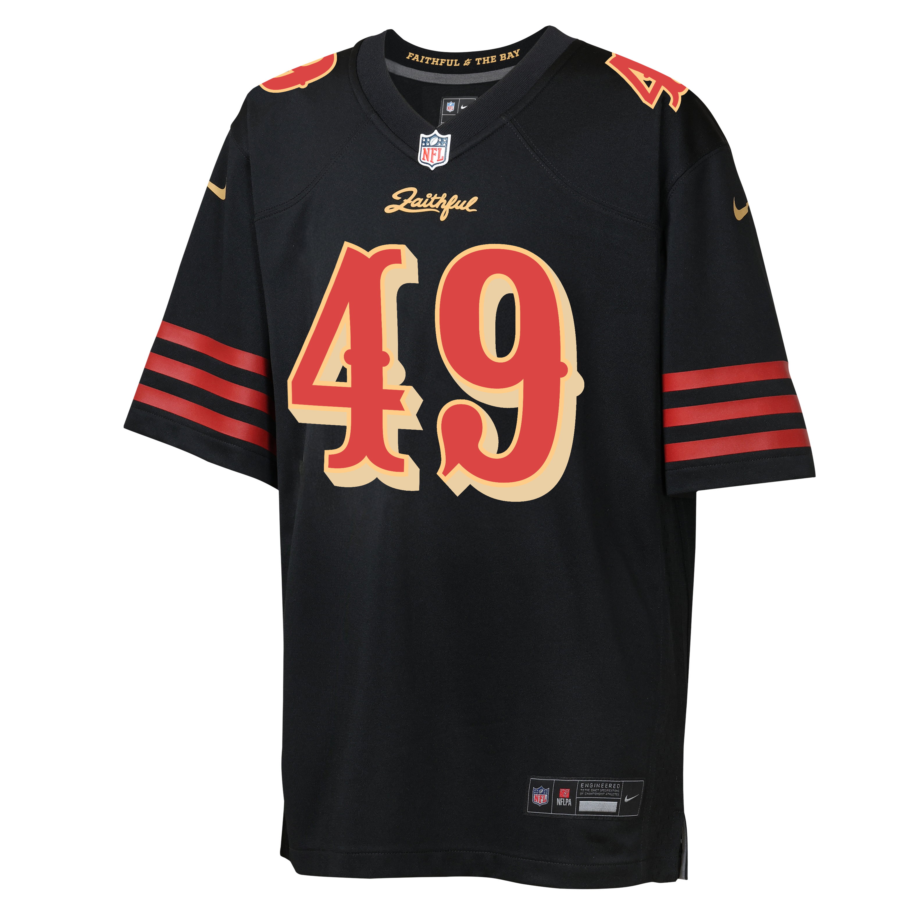 Youth Nike The Faithful Black San Francisco 49ers Rivalries Collection Game Jersey
