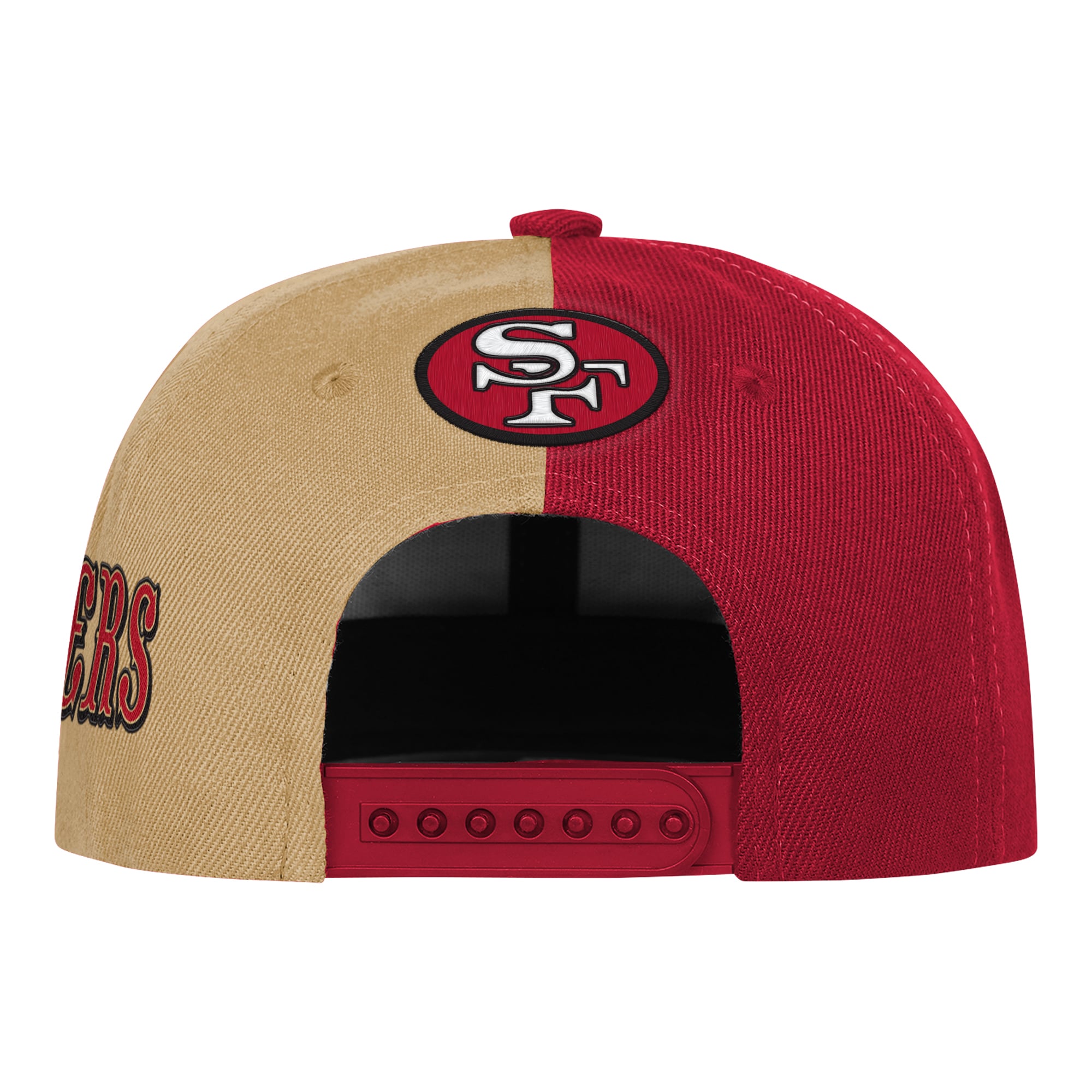 Casquette rétro à pression latérale Outerstuff or/écarlate pour jeunes des 49ers de San Francisco