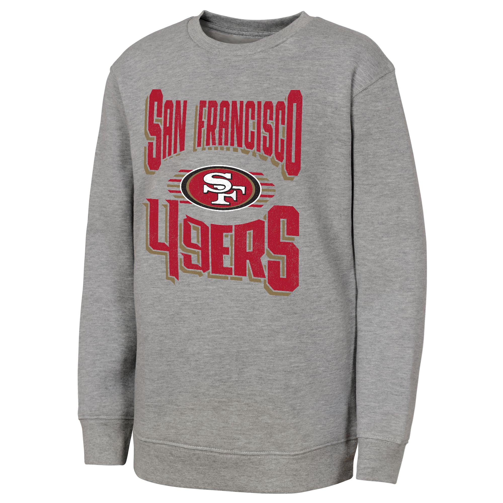 Sweat-shirt gris Jet Stream des 49ers de San Francisco pour jeunes la marque Outerstuff