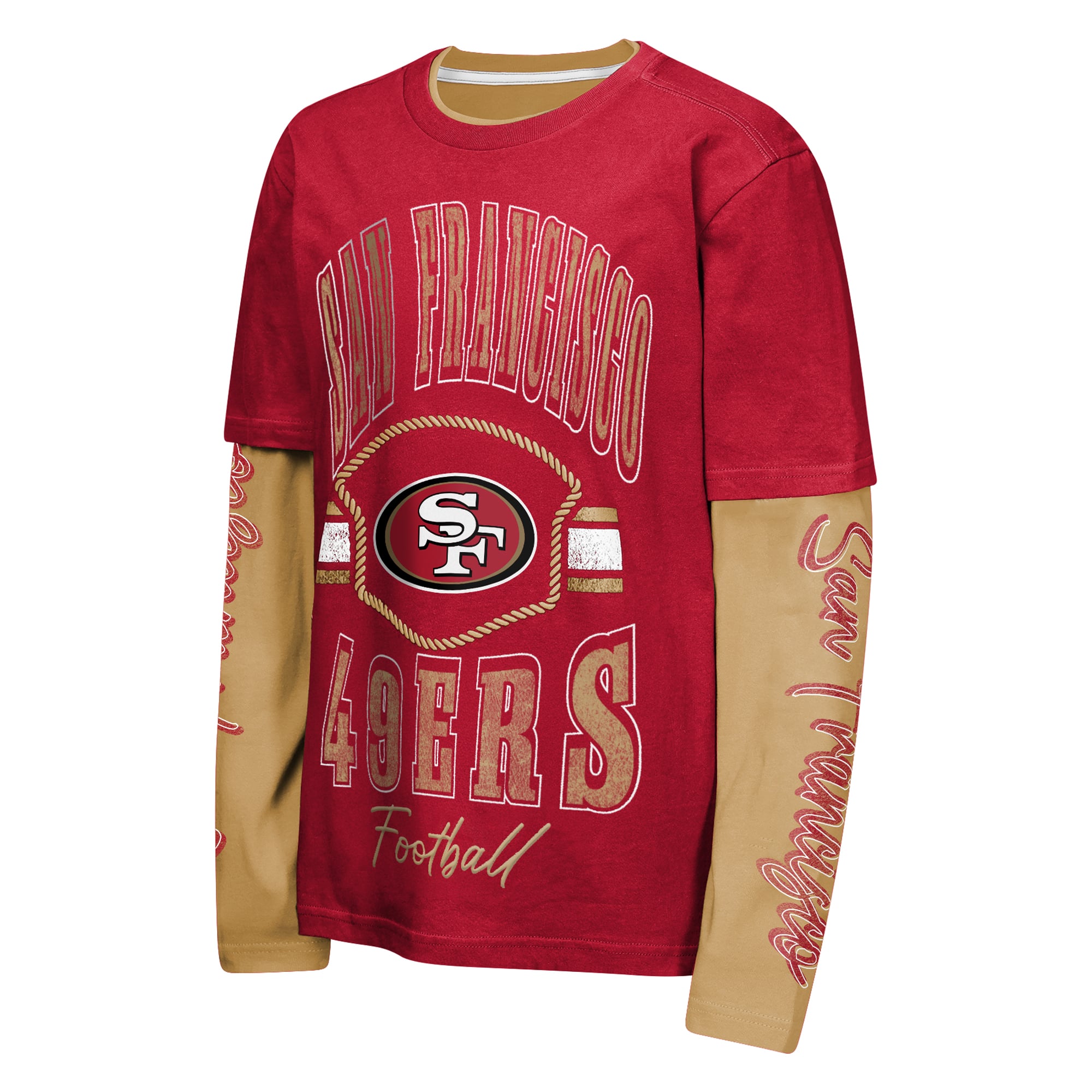 Youth Outerstuff Red San Francisco 49ers Motion Combo Set