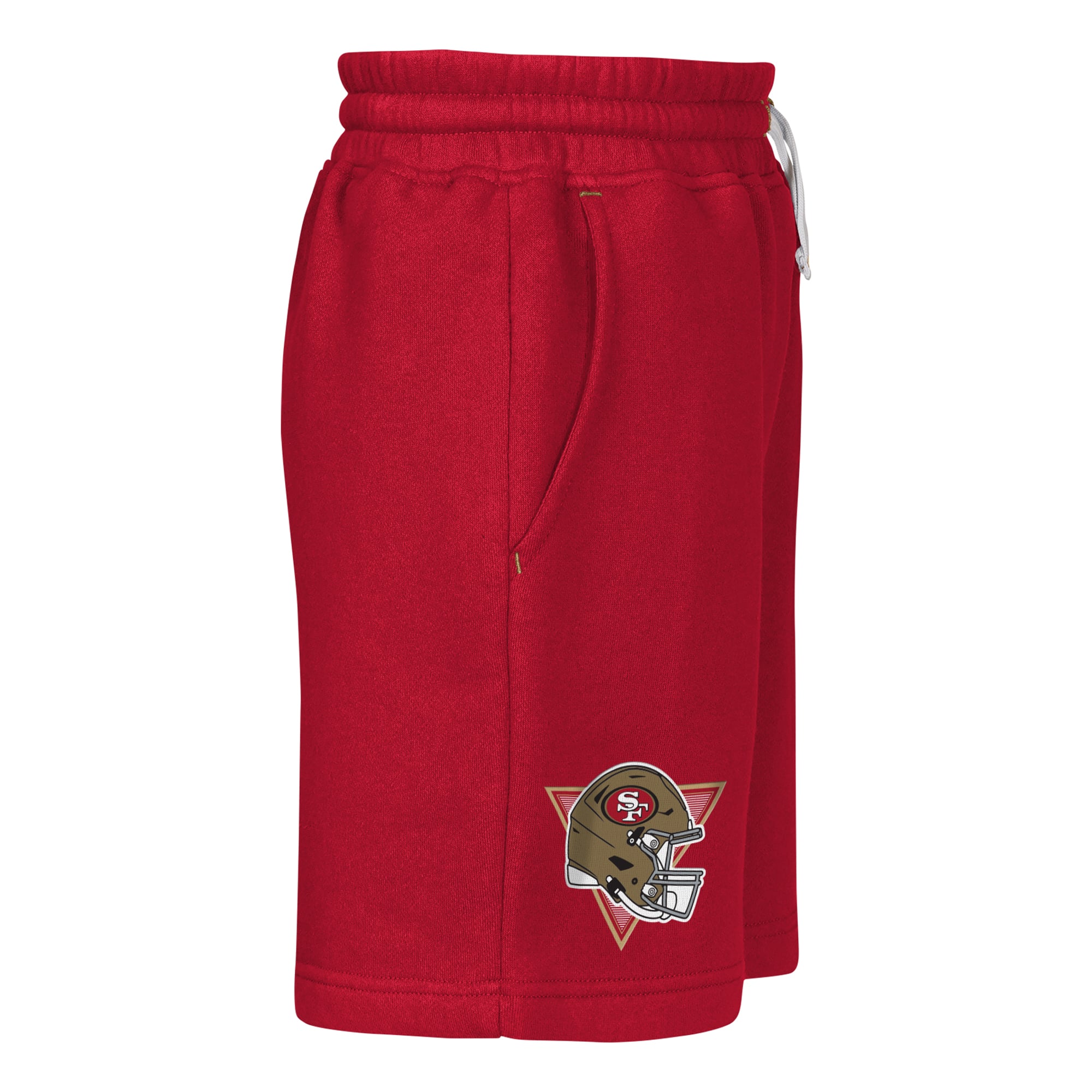 Youth Outerstuff Scarlet San Francisco 49ers Audible Fleece Shorts