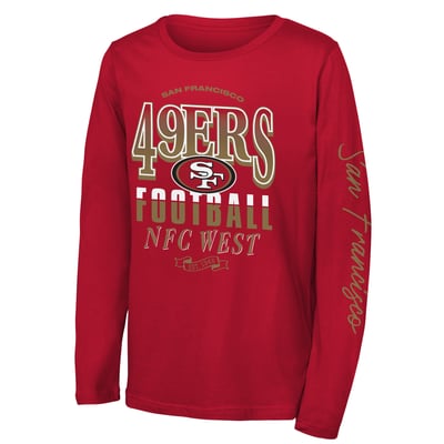 San Francisco 49ers Outerstuff Youth Real Ones Long Sleeve T-Shirt - Scarlet