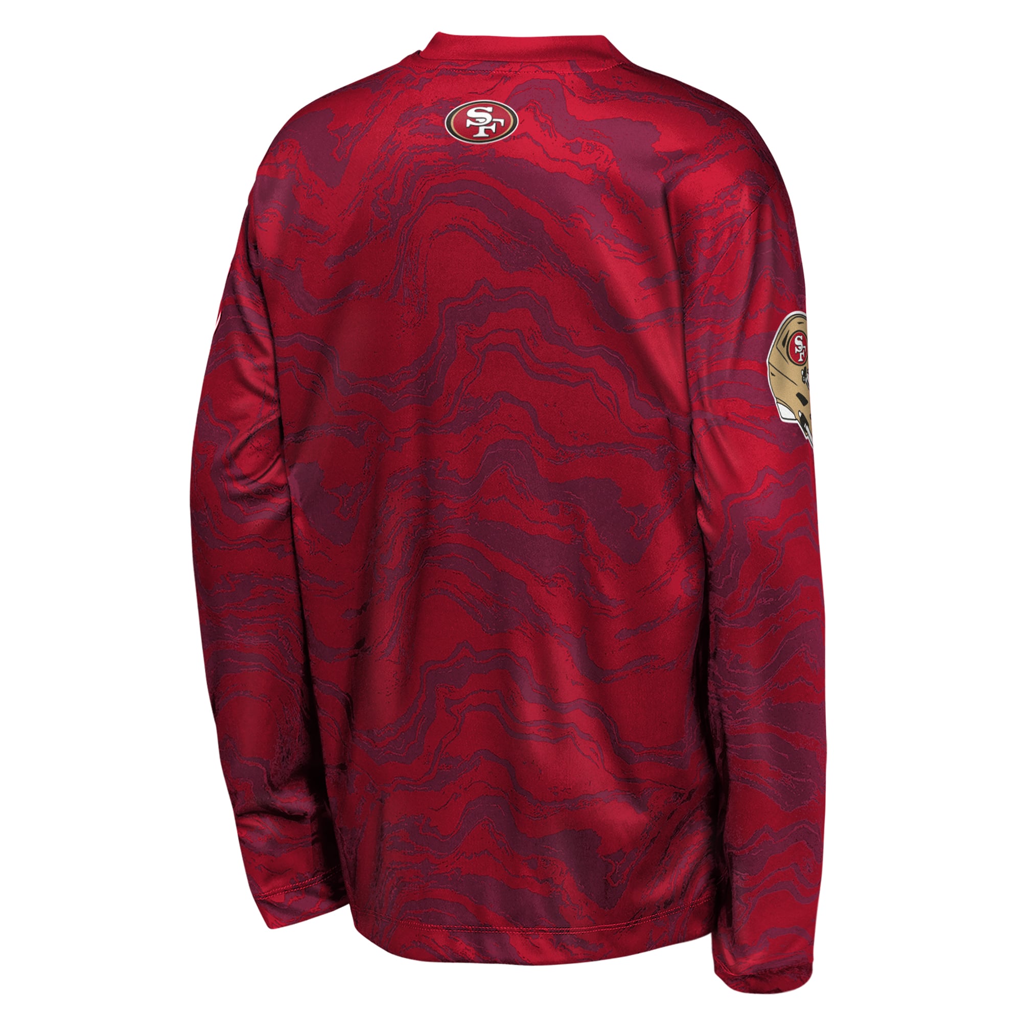 Youth Outerstuff Scarlet San Francisco 49ers Tailgate Performance Long Sleeve T-Shirt