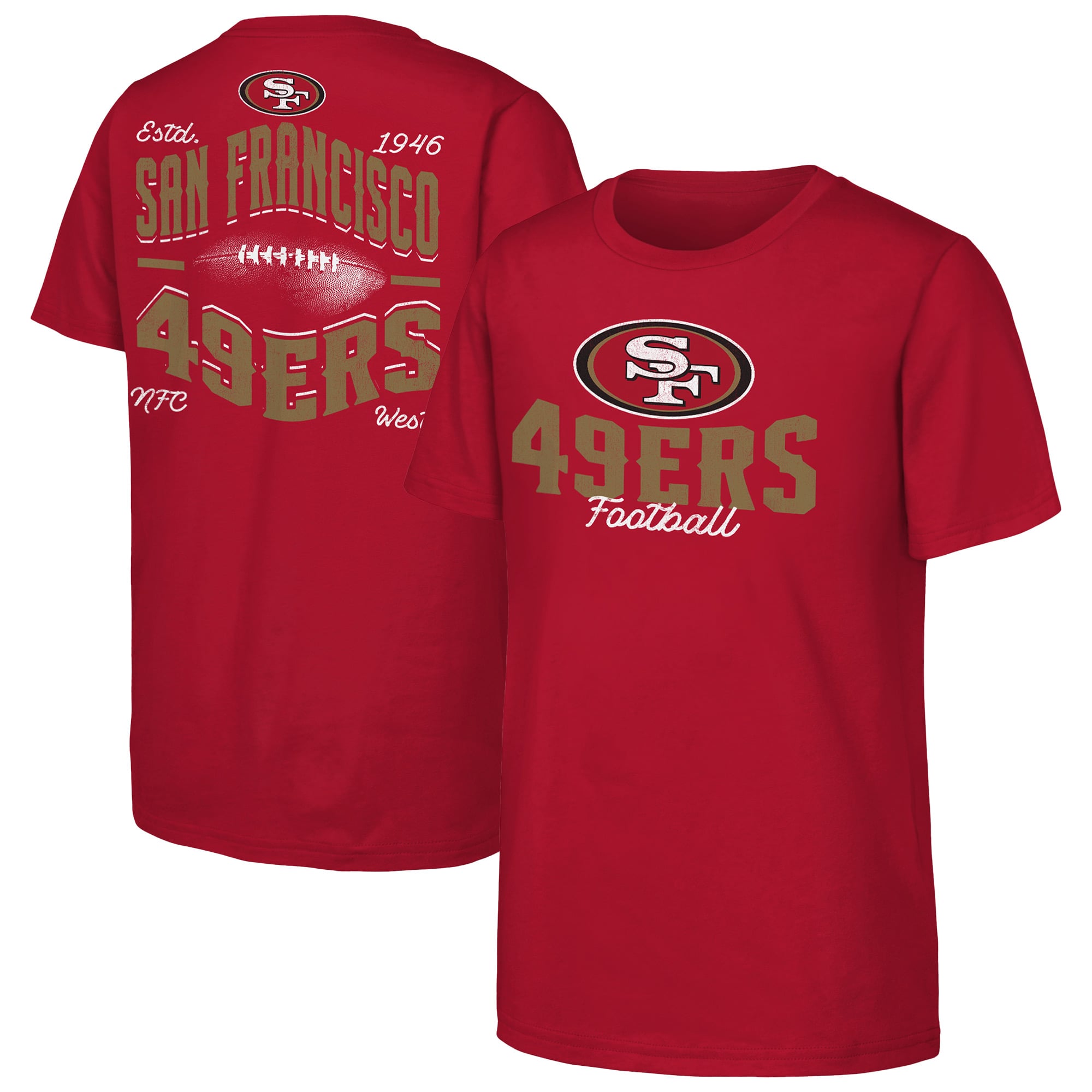 Youth Outerstuff  Scarlet San Francisco 49ers Top Pick T-Shirt