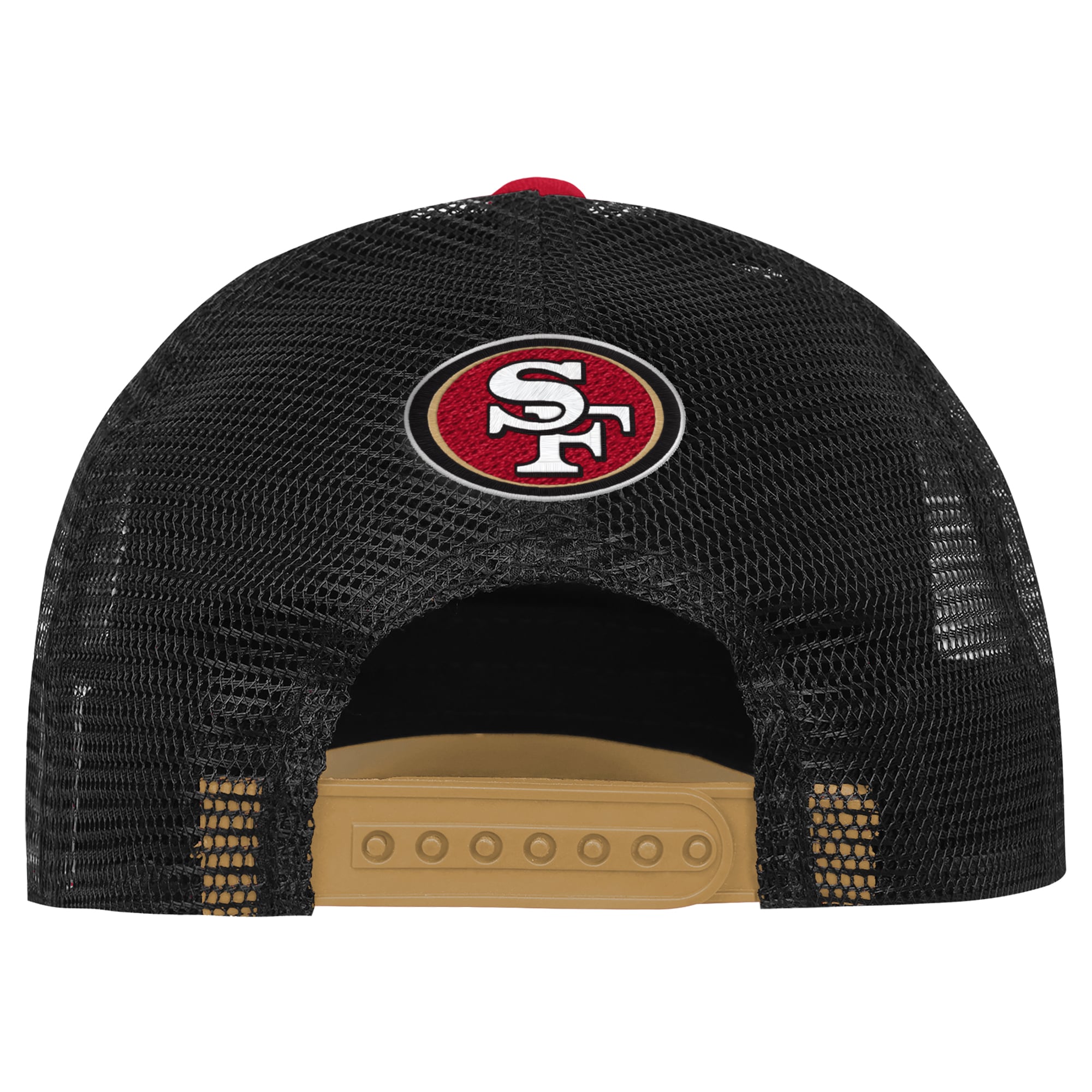 Youth Outerstuff Scarlet/Gold San Francisco 49ers Handoff Foam Adjustable Trucker Hat