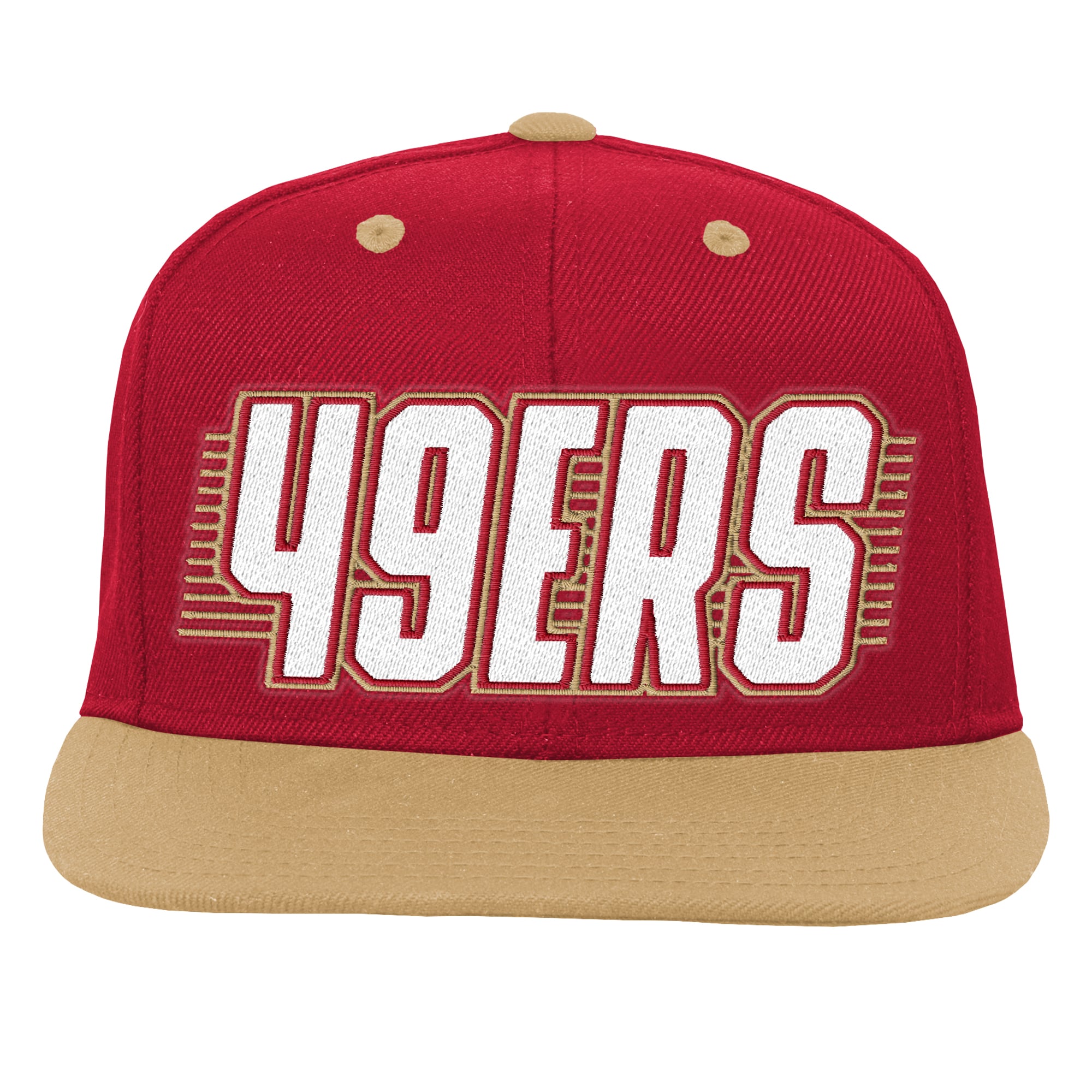 Casquette snapback Outerstuff rouge écarlate et or des 49ers de San Francisco pour jeunes