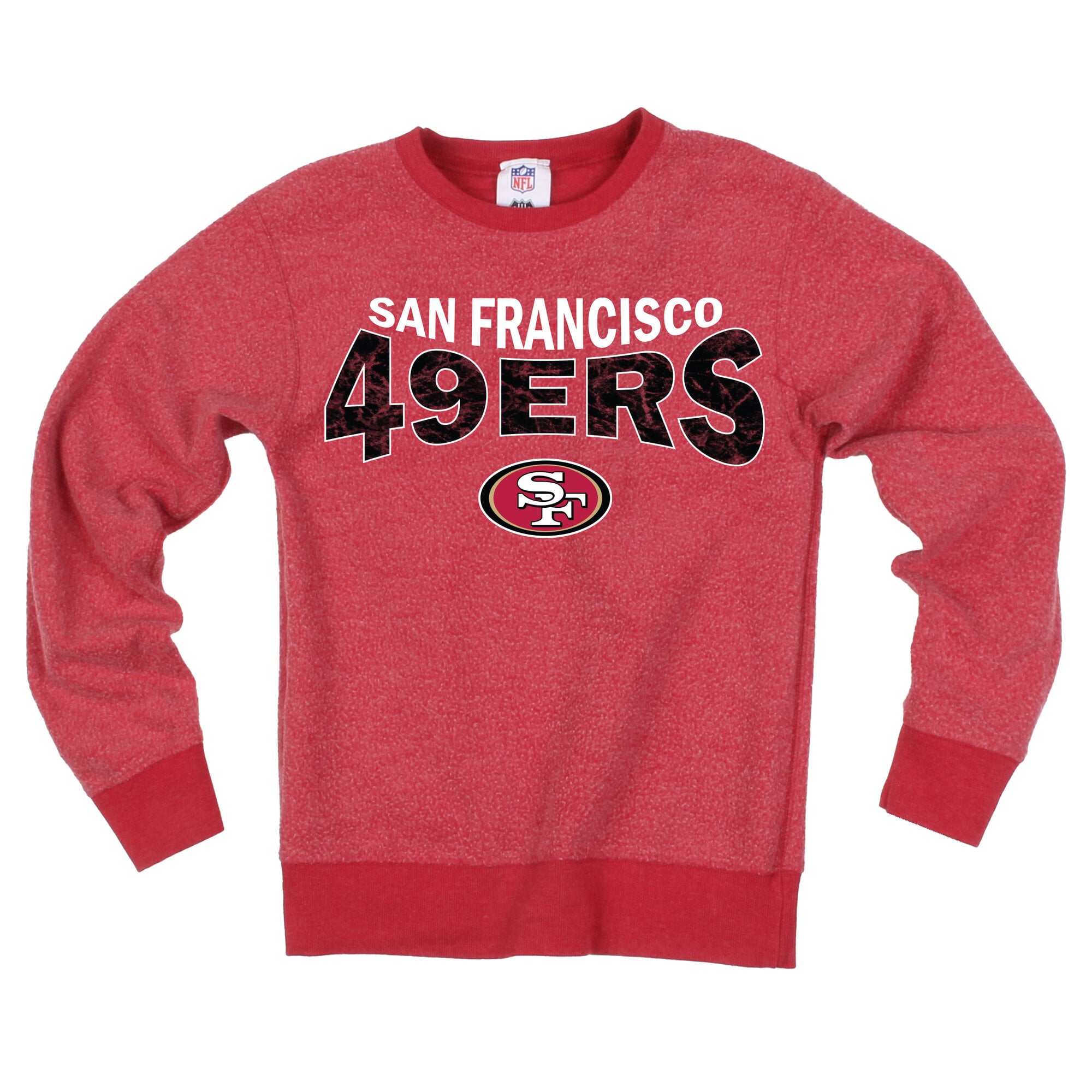 Sweat-shirt réversible en polaire Wes & Willy Scarlet des 49ers de San Francisco pour jeunes