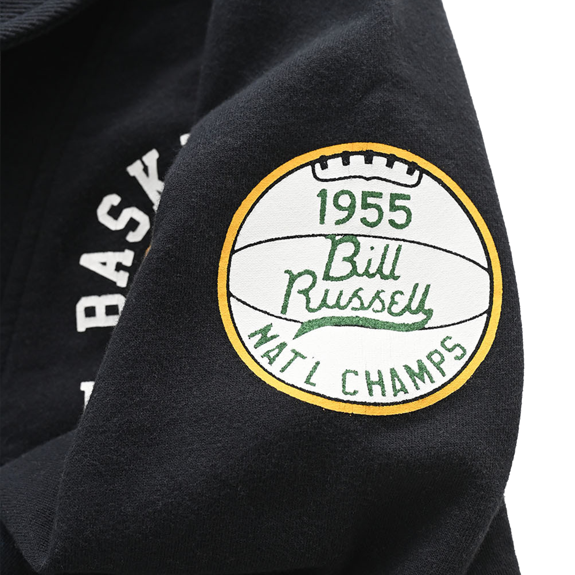 Men's Roots of Fight Bill Russell Black San Francisco Dons Full-Button Cardigan