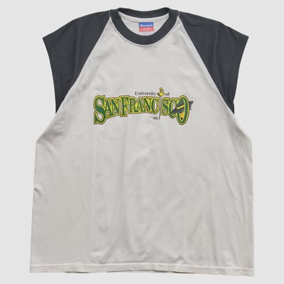 San Francisco Dons Champion 2000s T-shirt - White - L by Fanatics Real Vintage