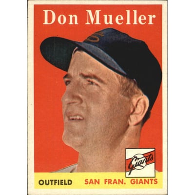 1958 Topps #253 Don Mueller