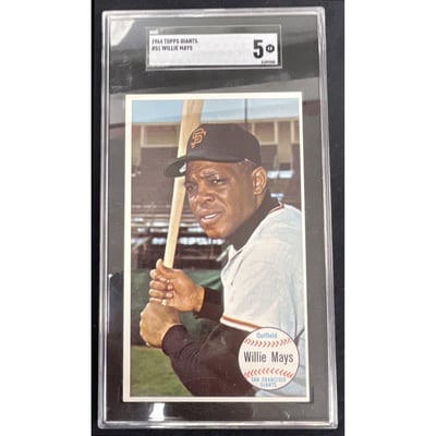 1964 Topps Giants #51 Willie Mays SGC 5