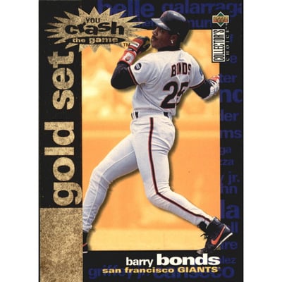 1995 Collector's Choice Crash the Game Gold Exchange #3 Barry Bonds