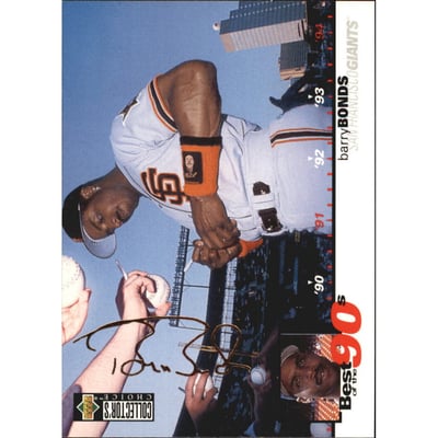 1995 Collector's Choice Gold Signature #60 Barry Bonds B90