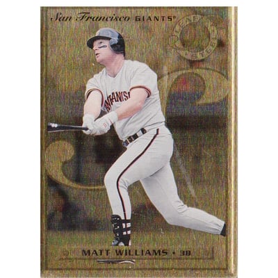 1996 Leaf Preferred Steel Gold #26 Matt Williams