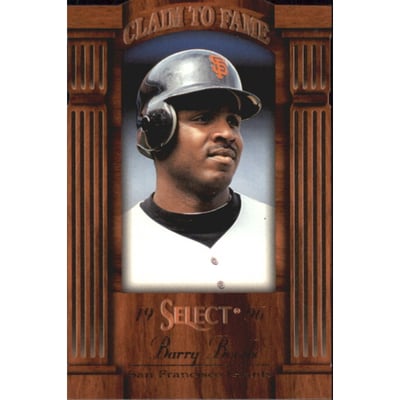 1996 Select Claim To Fame #18 Barry Bonds