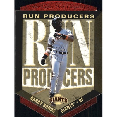 1996 Upper Deck Run Producers #RP3 Barry Bonds