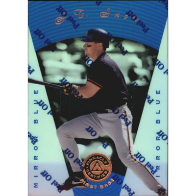 1997 Pinnacle Certified Mirror Blue #75 J.T. Snow