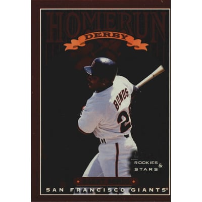 1998 Leaf Rookies and Stars Home Run Derby #6 Barry Bonds