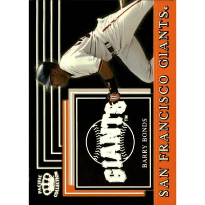 1999 Pacific Crown Collection Team Checklists #26 Barry Bonds