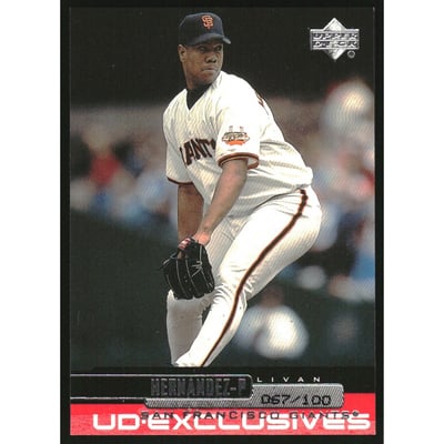 2000 Upper Deck Exclusives Silver #225 Livan Hernandez