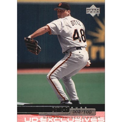 2000 Upper Deck Exclusives Silver #487 Russ Ortiz