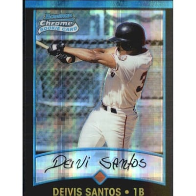 2001 Bowman Chrome X-Fractors #131 Deivis Santos