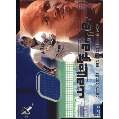 2001 E-X Wall of Fame #2 Barry Bonds