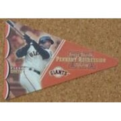 2001 Fleer Genuine Pennant Aggression #8 Barry Bonds