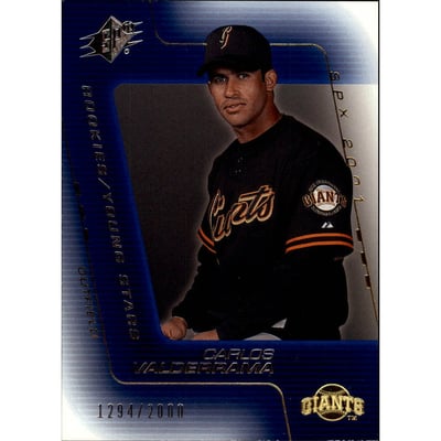 2001 SPx #119 Carlos Valderrama YS RC