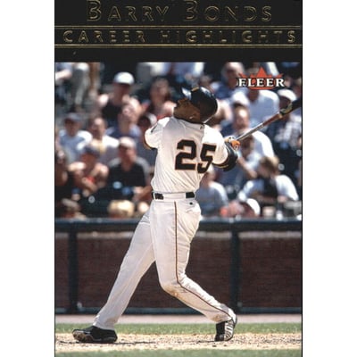 2002 Fleer Barry Bonds Career Highlights #9 Barry Bonds