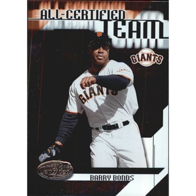 2002 Leaf Certified All-Certified Team #14 Barry Bonds