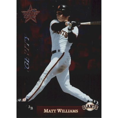 2002 Leaf Rookies and Stars Longevity #118A Matt Williams Giants SP