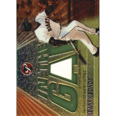 2002 Topps Pristine In the Gap #BBO Barry Bonds Uni B