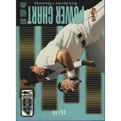 2002 Upper Deck 40-Man Electric Rainbow #1111 Rich Aurilia PC