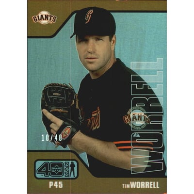2002 Upper Deck 40-Man Electric Rainbow #747 Tim Worrell
