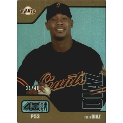 2002 Upper Deck 40-Man Electric Rainbow #768 Felix Diaz