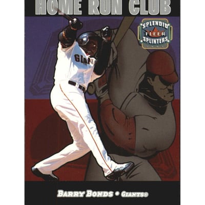 2003 Fleer Splendid Splinters Home Run Club #1 Barry Bonds