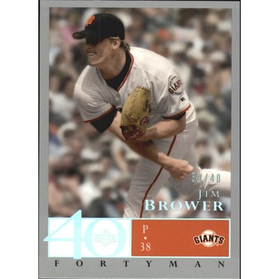 2003 Upper Deck 40-Man Rainbow #571 Jim Brower