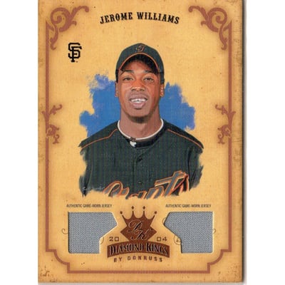 2004 Diamond Kings DK Materials Bronze #30 Jerome Williams Jsy-Jsy/100