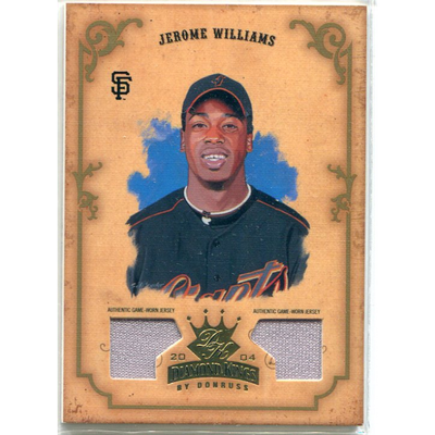 2004 Diamond Kings DK Materials Gold #30 Jerome Williams Jsy-Jsy/50