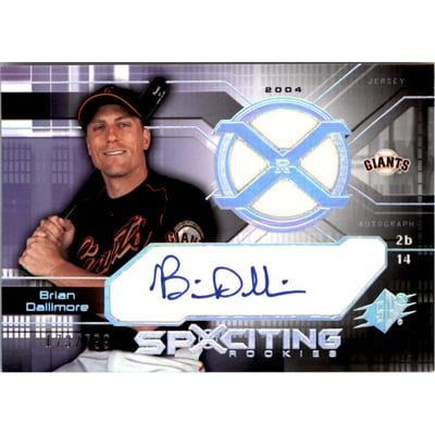 2004 SPx #165 Brian Dallimore AU JSY RC